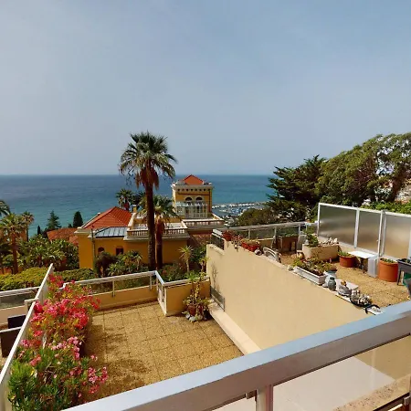 Beau 2p Au Calme, Terrasse, Vue Mer, Clim, Parking Prive, Wifi - Fr-1-196-310 Apartment Menton